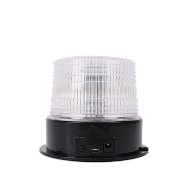  12W 30PCS SMD RGB Road Safety Warning Rotating Flash Beacon Lamp with Magnet Emergency LED Traffic Caution Lighting Waterproof Rechargeable Strobe Light