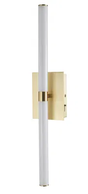 5CCT 18W Brushed Gold LED Vanity Wall Light with Opal Glass (W2009)