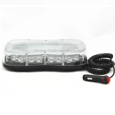 Multi Flash Functions LED Light Bar Mini LED Roof Bar Emergency Light Bar 20 PCS LED with Strong Magnet Base