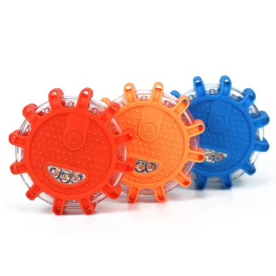  Vehicle 1pack LED Road Safety Flare Flashing Warning Light Magnetic Traffic Roadside Safety Beacons for Trucks Boat
