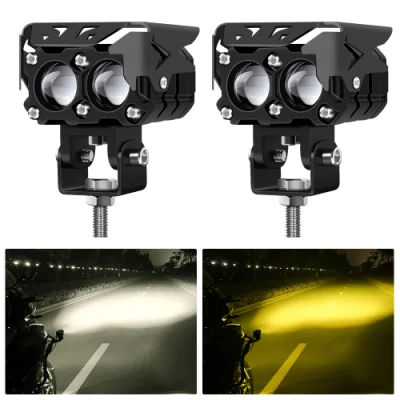 4 Inch LED Pods Light Fog Lights Yellow White Dual Color Motorcycle ATV LED Work Light Bar off Road Drivinglight for ATV UTV