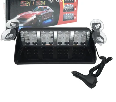  Quality Rotating Flashing 32W Dash Deck Beacon Warning Light Emergency Traffic LED Grille Lighting Head Surface Mount Mini Strobe Light
