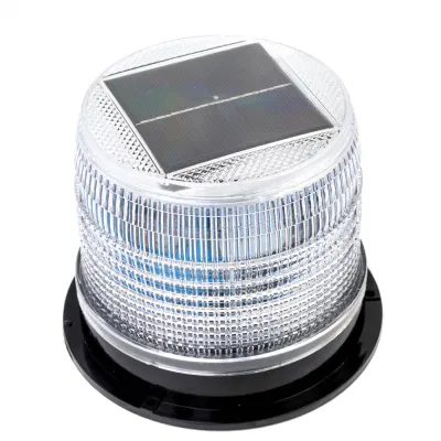  LED Amber Clear Warning Beacon Strobe Light with Magnetic Base