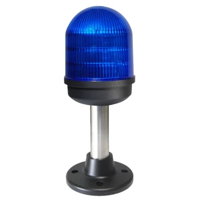  IP69K Bright Rotating LED Warning Light Beacon/Red Blue Color with GPS Clock Signal Flashes Synchronously