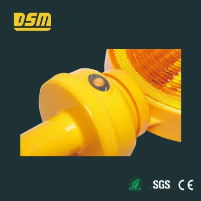  European North America Dsm Traffic Flasher Solar Warning Light High Temperature Resistance Flashing Beacon