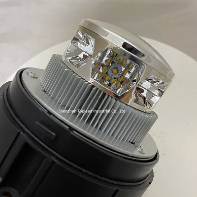 Super Bright Power LED Beacon 3W*8PCS LED DC12-24V Emergency Flashing Light Amber Warning Light with DIN Pole Mount