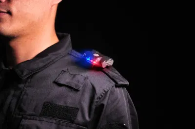 Red Blue Beacon Police Flashlight Light for Security Guards Police Flash Light