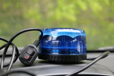  Blue LED Ambulance Emergency Warning Beacon Light with Magnet