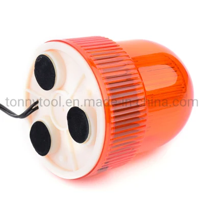 Super Bright Amber Rotating Revolving LED Beacon Strobe Light, with Magnetic Mount for Snow Plow Truck Light for Snow Plow Truck UTV 12V Vehicle