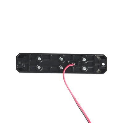 New Arrival 6 LEDs Amber Purple Warning Flashing Caution Construction Hazard Light Bar for Car Truck Van