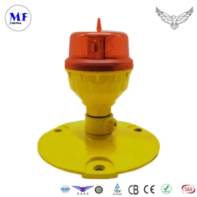  IP66 AC110-240V LED Aircraft Warning Red Beacon Aeronautical Aviation Obstruction Obstacle Light for Power Transmission Tower Wind Turbine Control Tower
