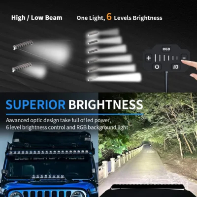 Aurora Evolve Offroad LED Light Bar Colorful RGB LED Lightbar