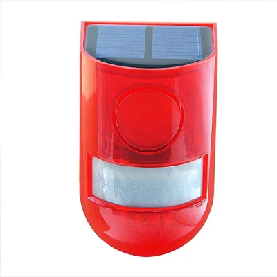 Wireless Outdoor Solar Strobe Siren Security Alert Light