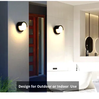 W365RF5w Die Casting Aluminium Surface Mounted Round Outdoor LED Wall Lights for Household Hotel Garden Villa Building Corridor