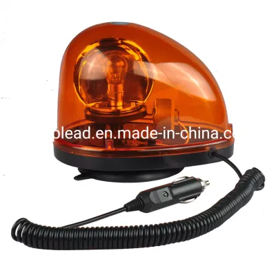  Top Lead Blue Halogen Police Emergency Snail Flashing Light Rotating Warning Safety Strobe Beacon Light