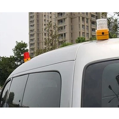 LED Warning Light with Light Senor and Magnet for Truck LED Traffic Lamp Emergency Roadside Flashing Strobe Beacon Lights Portable Traffic Light