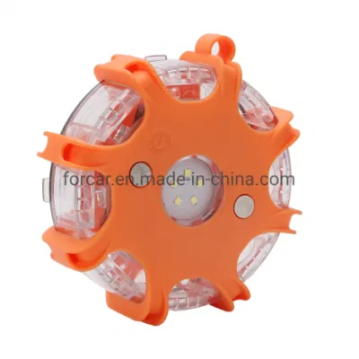 LED Emergency Roadside Safety Flares Strobe Traffic Light Road Warning Beacon with 5 White SMD LED