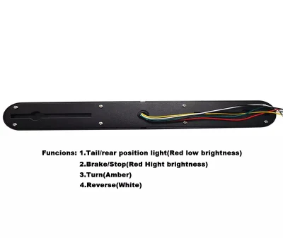  Hot Selling Truck Light Long Life Waterproof Dual Color Brake Warning Signal Tail Light Bar