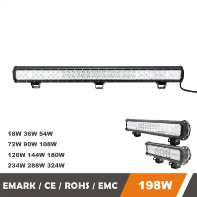 144W 180W198W Emark LED Light Bar off Road 4X4 4WD with Spot Flood for UTV ATV SUV