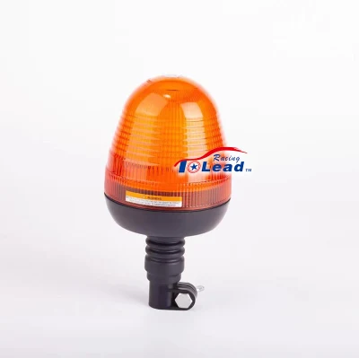 High Brightness Amber LED Flexible Pole Signal Flashing Light, Waterproof Emergency Rotary Lamp Safety Strobe Warning Beacon