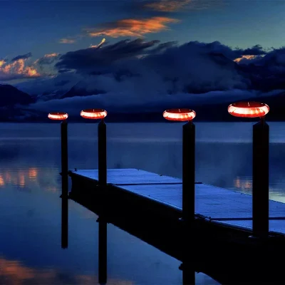 Solar Power LED Strobe Navigation Solar Marine Lamp Waterproof Beacon Remote Control Sos Warning Light