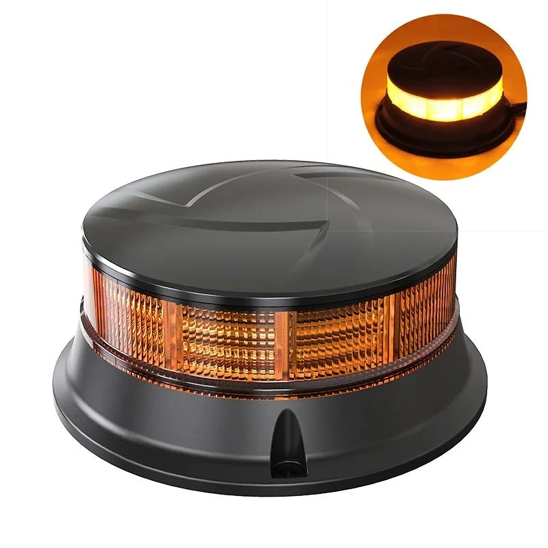 12-24V DC Emark ECE R65 R10 Approved Ultra Slim LED Warning Beacon Light 3 Bolt Permanent Mount Multivolt