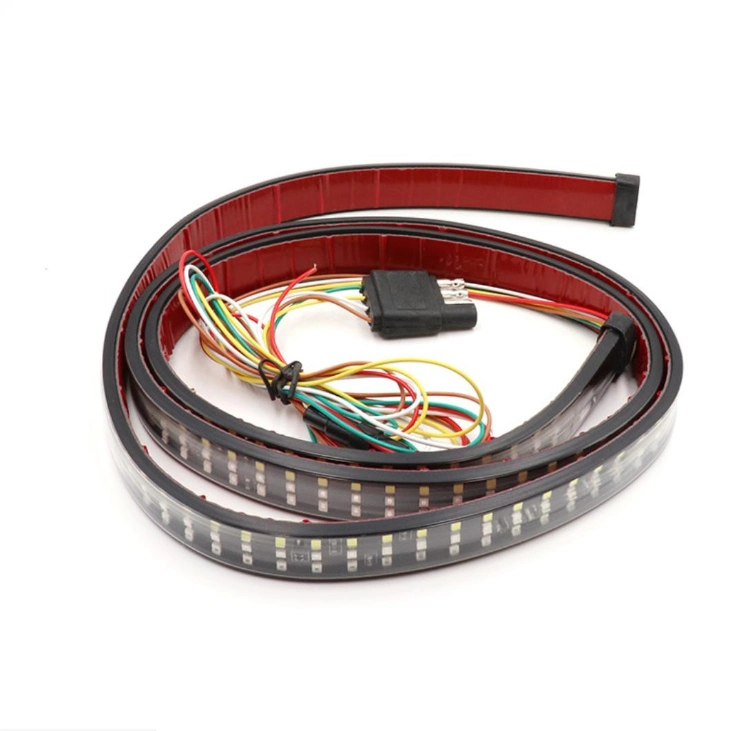 Truck Tailgate LED Strip Light Bar Waterproof Triple Row Triple Color 5 Function with Reverse Brake Light 1.2m &amp; 1.5m