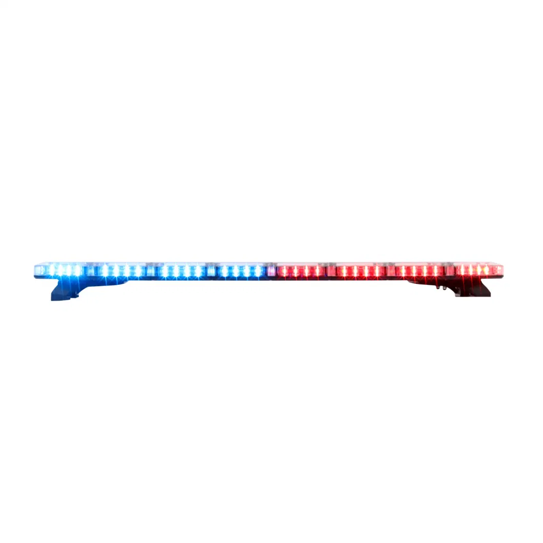 ECE R65 and Saej845 LED Recovery Rescue Vehicle Security Rotating Blue Police Lightbar in Linear Lens