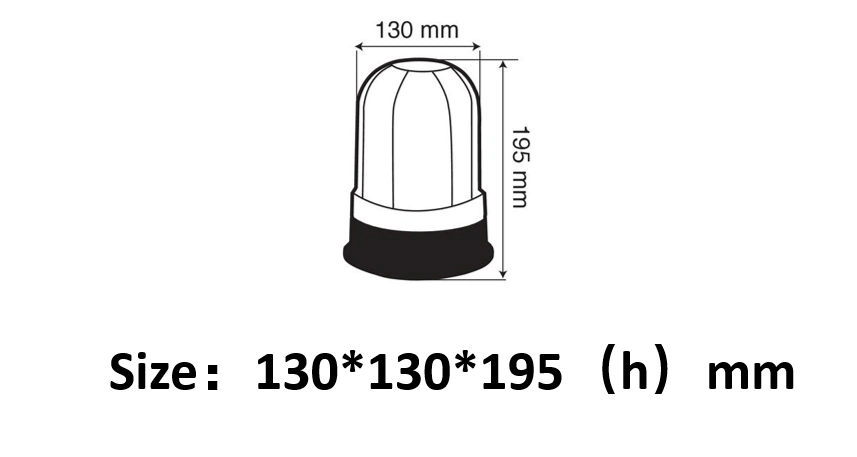 Amber LED Strobe Beacon Warning Light for Heavy Duty Rotating Beacon Flash Light