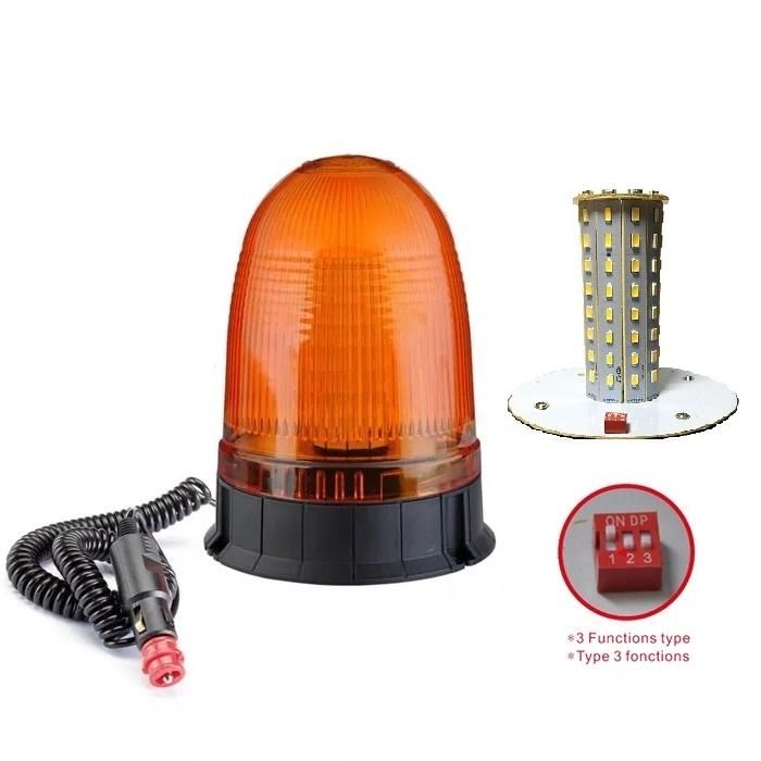 High Quality 12V/24V H1 Bulb Rotating Warning Beacon Light Revolving Flash Light Truck Roof Warning Light Re: Boch-Rkle200