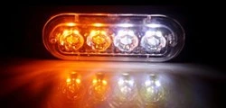 Factory 12V Wholesale UTV Jeep Truck ATV Dual Color Amber Yellow Red Strobe LED Work Light Bar