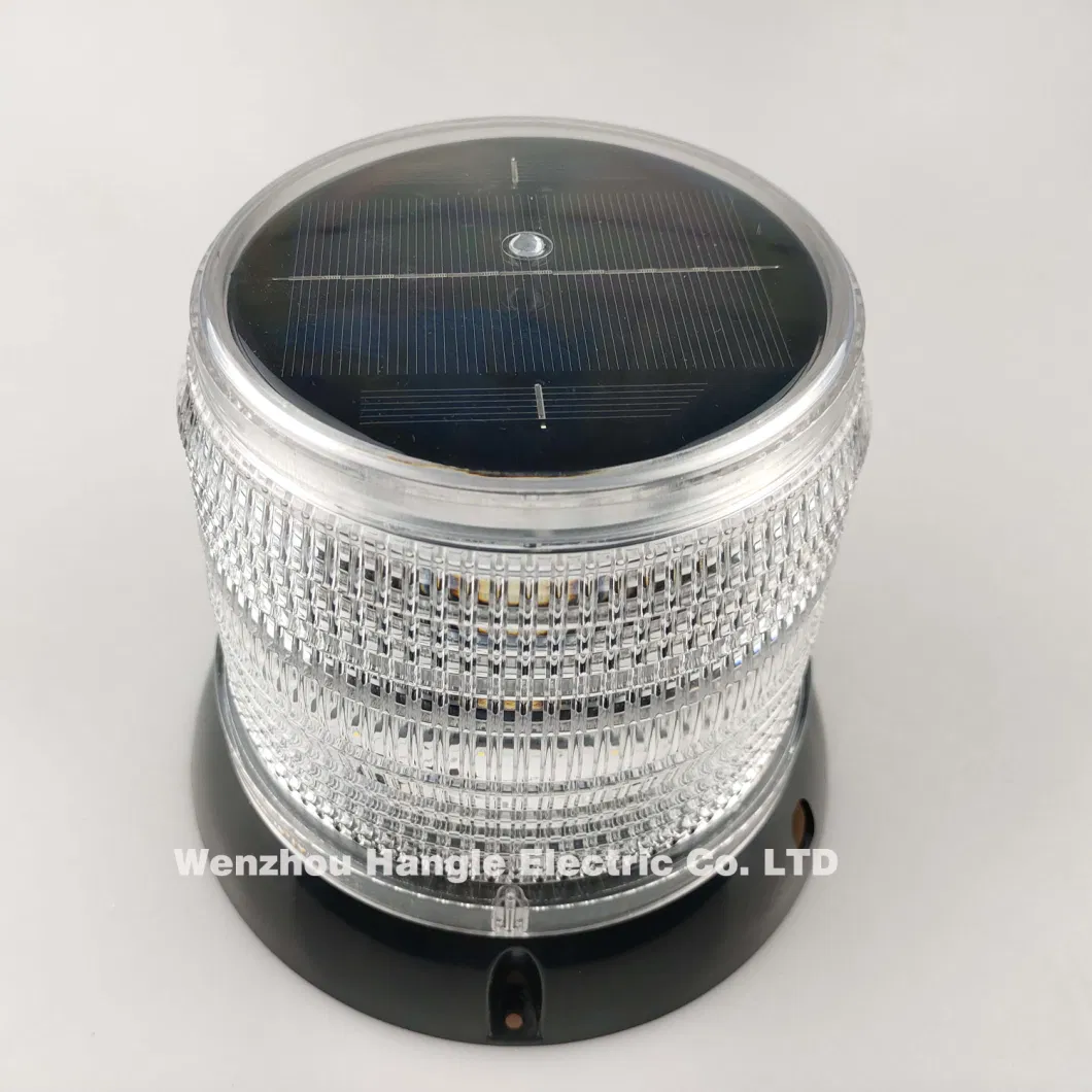 Bright Rotating LED Solar Warning Light Beacon/Red Warning Flashing Beacon Strobe Light Traffic Signal Beacon for Cars