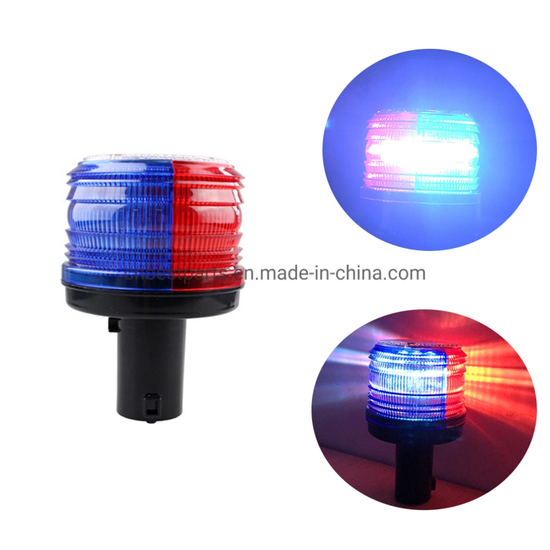 High Quality 6PCS Rotating LED Traffic Warning Road Safety Strobe Lights Base Strong Magnet Traffic Stroboscopic Lamp Powerful LED Warning Beacon Light