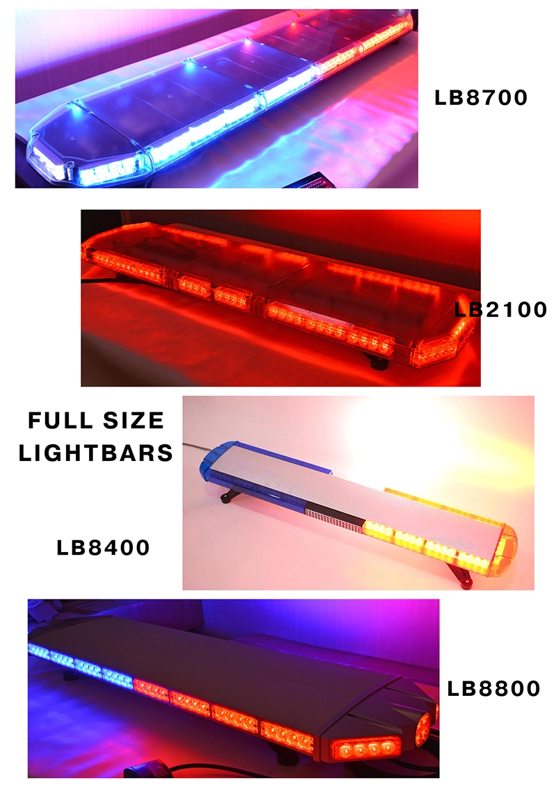 2023 Hot Sale Thin Amber Traffic LED Strobe Signal Warning Full Size Lightbar Lb5410