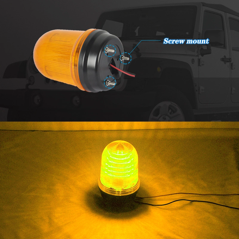 Flash De Advertencia Amber Truck LED Warning Light Emergency Strobe Beacon