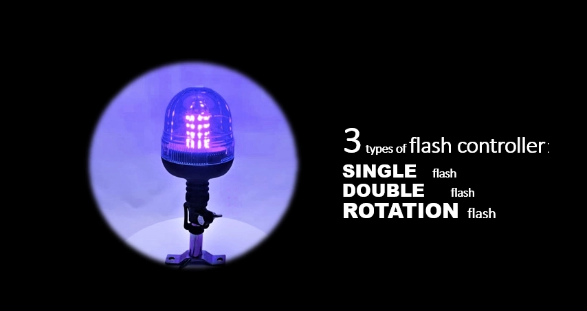 Blue Beacon LED Warning Light for Heavy Duty Rotating Beacon Flash Light