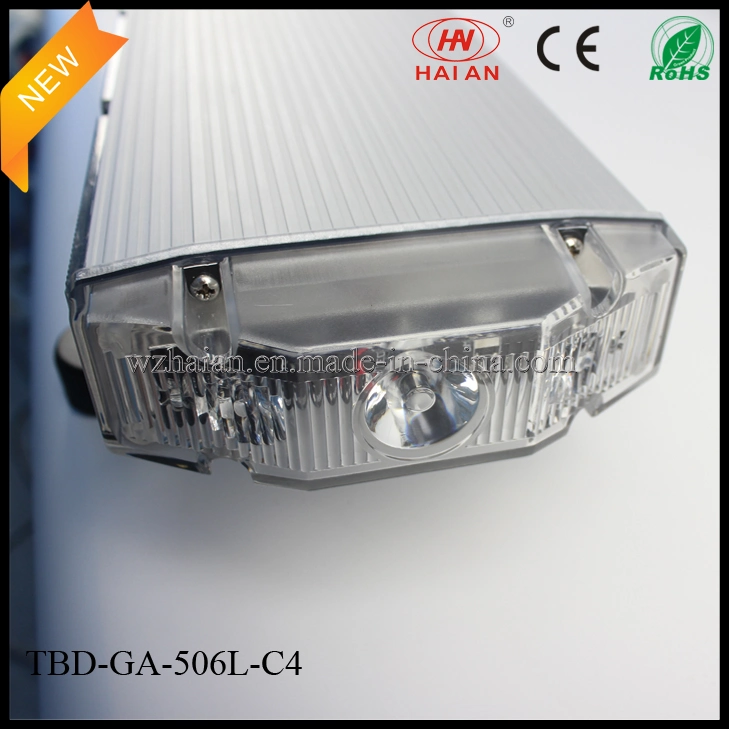 48 Inch Aluminum Dome Warning Lightbar in Amber White LEDs