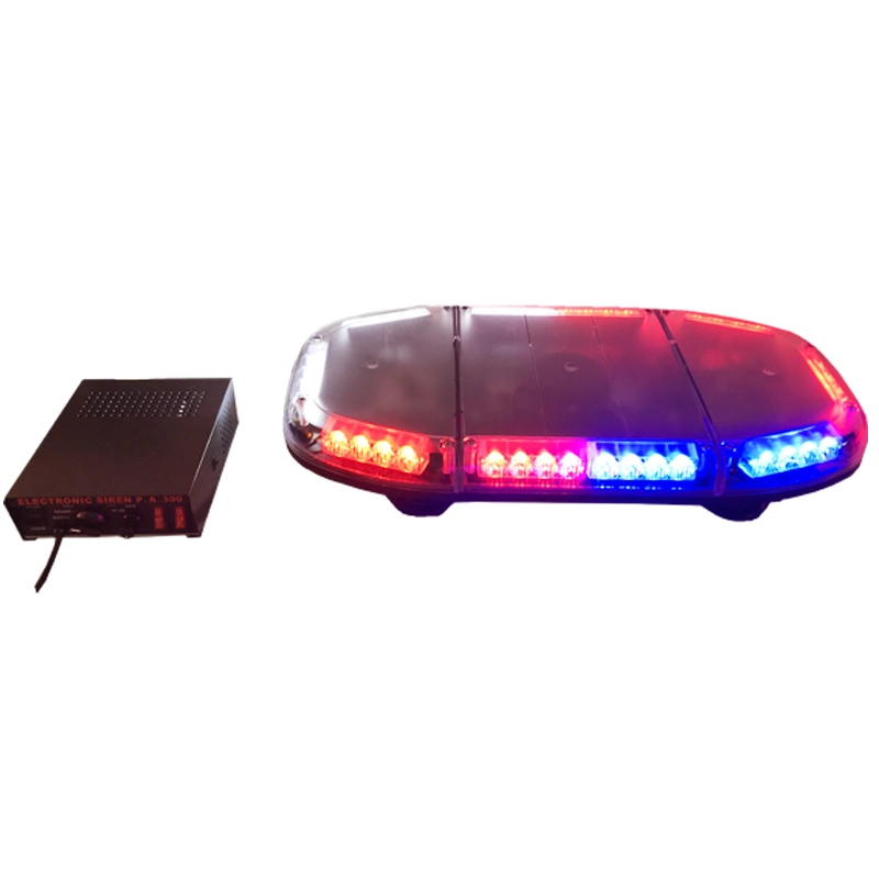 LED Flashing Mini Lightbar with Speaker 100W PA300s Siren