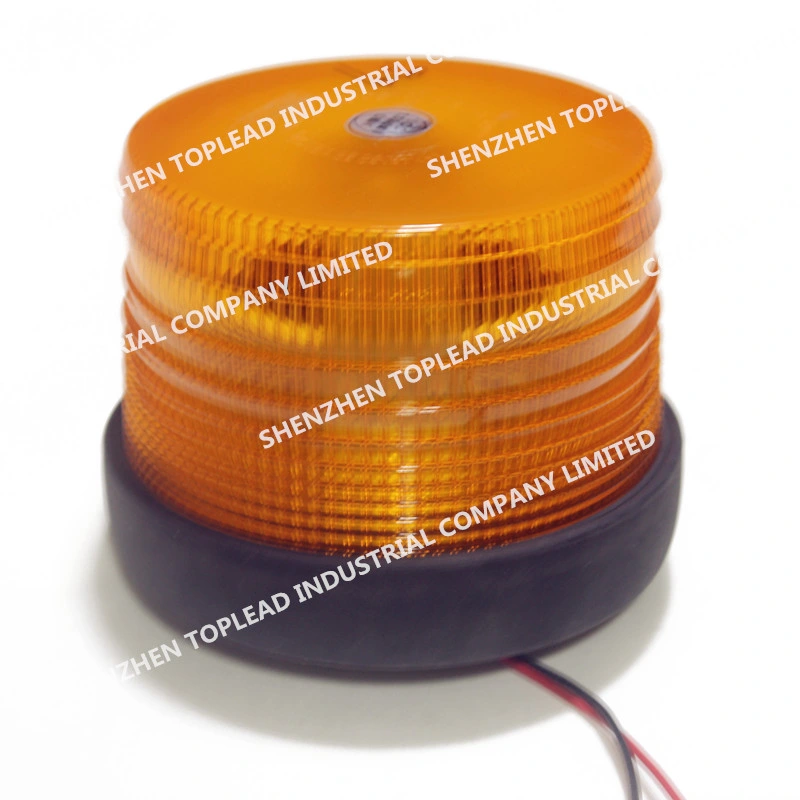 Factory Amber LED Flashing Warning Lamp DC12-48V Magnetic Rotary Strobe Emergency Beacons