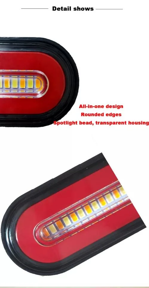 Hot Selling Truck Light Long Life Waterproof Dual Color Brake Warning Signal Tail Light Bar
