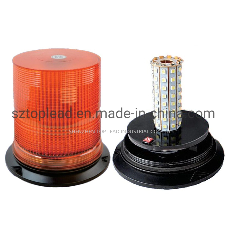 Heavy Duty Vehicle Mining LED Strobe Rotary Warning Beacon Light Metal Cover