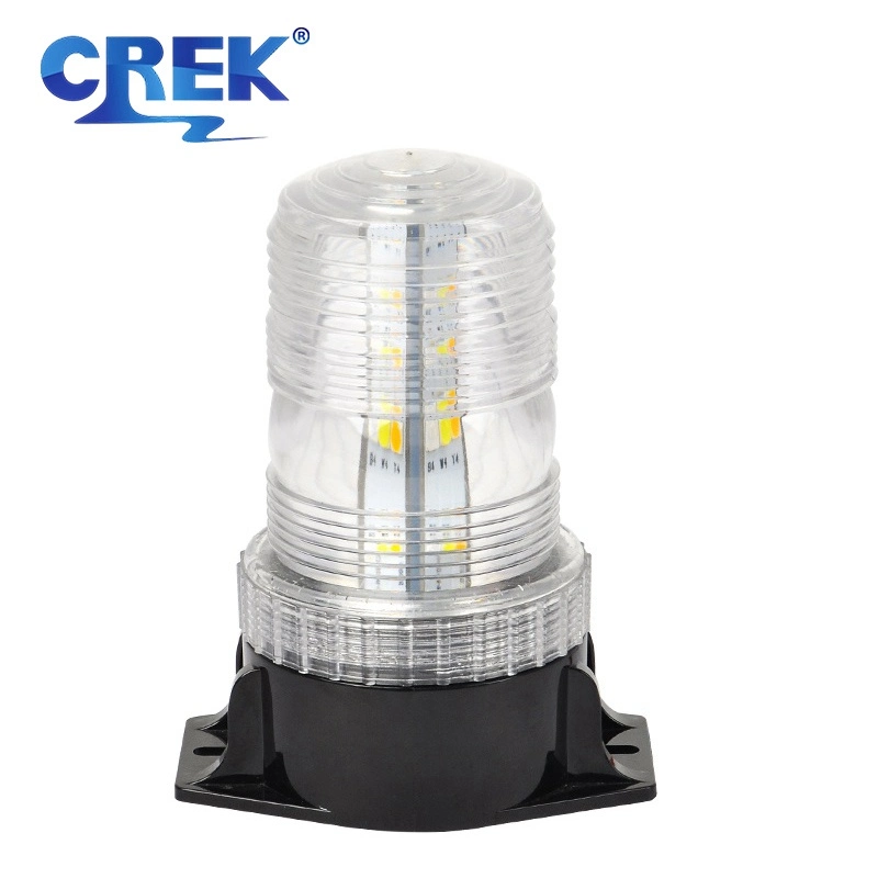 Crek 10-60V Warehouse Forklift Amber Strobe Flashing Emergency LED Beacon Warning Light