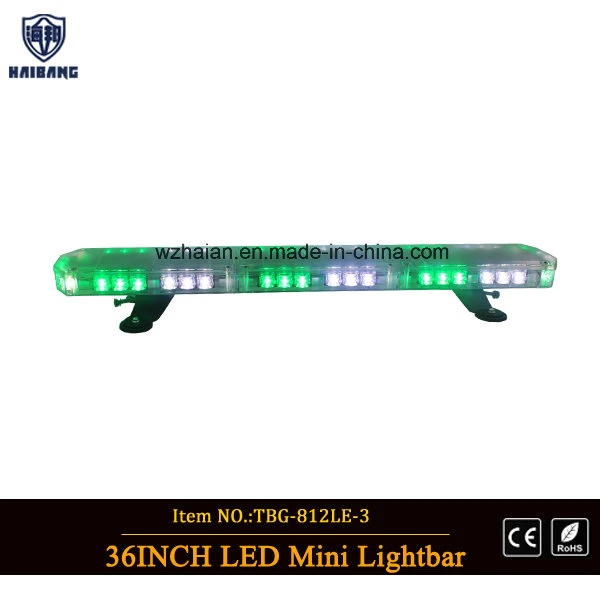 36 Inch Super Slim LED Light Bar with White and Green SMD LEDs