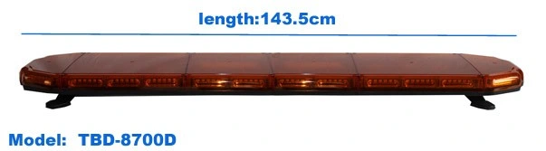 Dual Color Clear Lens Emergency Roof Warning Beacons LED Strobe Lightbar