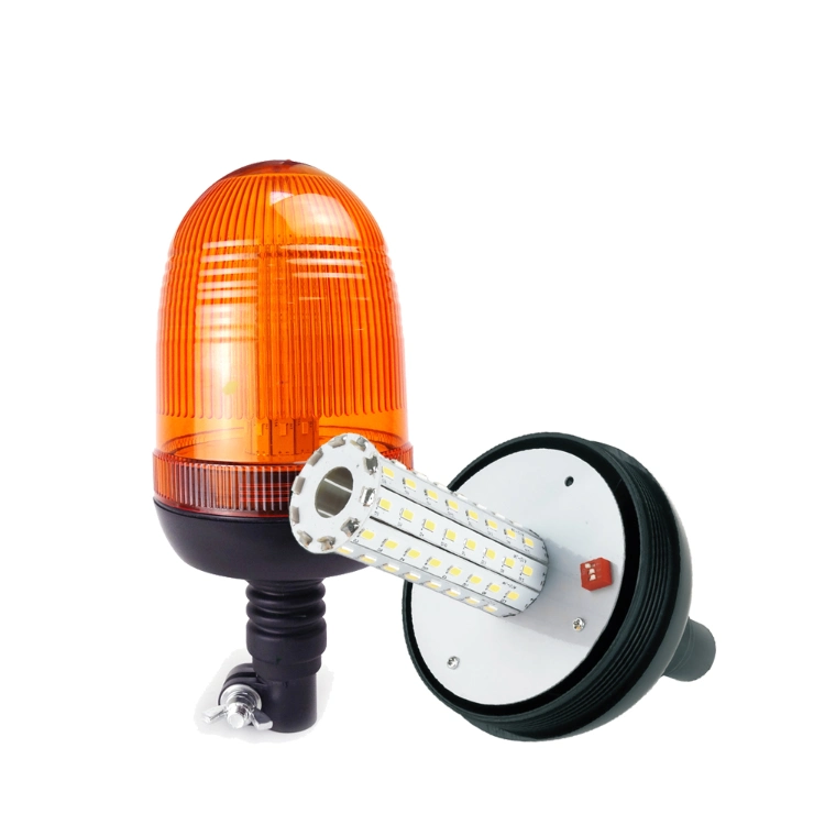80LEDs Amber LED Beacon Warning Signal Light for Tractor Truck 12-24V Flash De Advertencia Rotating Flash Emergency Strobe Beacon
