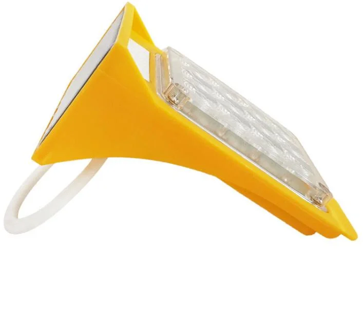5V 100mAh Solar Panel Road Safety Warning Emergency Beacon Light Powerful Strobe Flash Ring Cone Caution Warning Light with Sensor