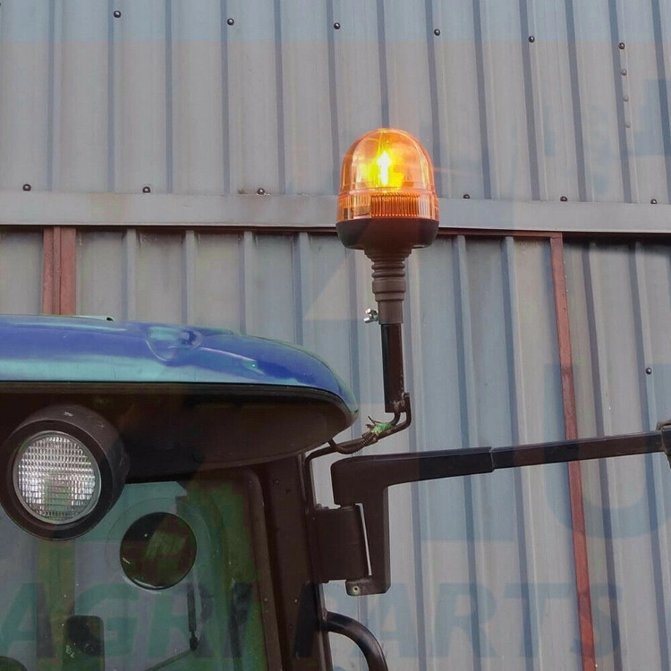 12V 24V LED Tractor Beacon Light Truck Car Amber 80 LED Rotating Beacon Rotary Warning Flashing Emergency Strobe Light