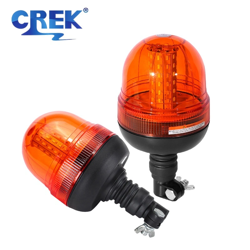 Crek 10-60V Warehouse Forklift Amber Strobe Flashing Emergency LED Beacon Warning Light