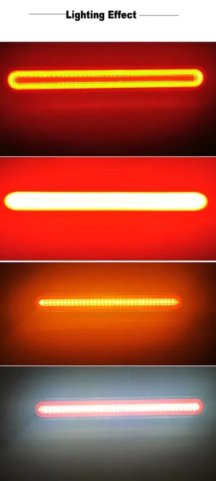 Hot Selling Truck Light Long Life Waterproof Dual Color Brake Warning Signal Tail Light Bar