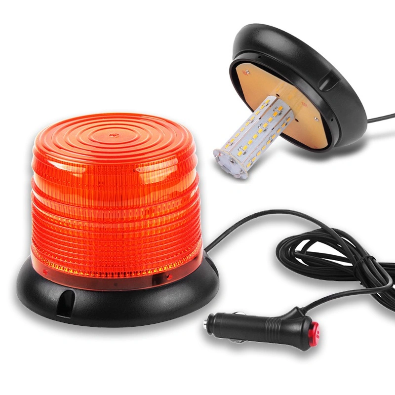 Car Roof Top Amber LED Emergency Flashing Strobe Beacon Light